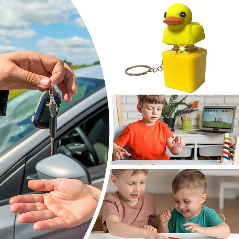 Quacky Duck Keychain: Quacking Sound Stress Reliever & Fun Keyboard Keycap