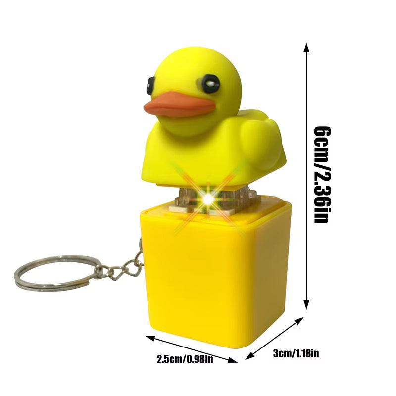 Quacky Duck Keychain: Quacking Sound Stress Reliever & Fun Keyboard Keycap