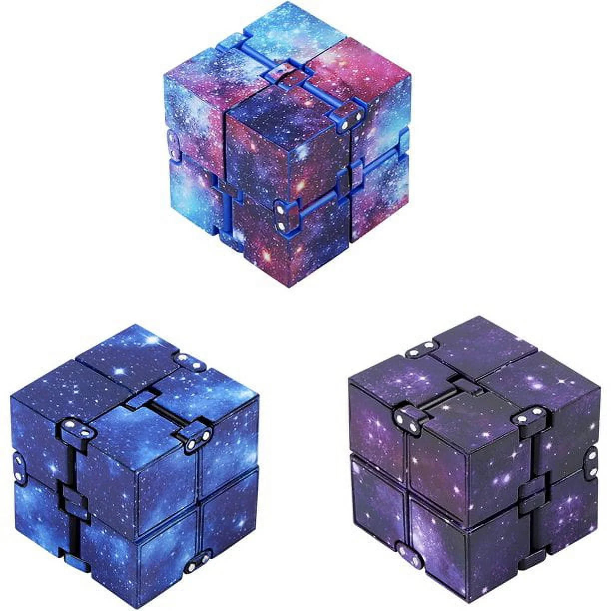 3PCS Fidget Cubes & Infinity Cubes Set