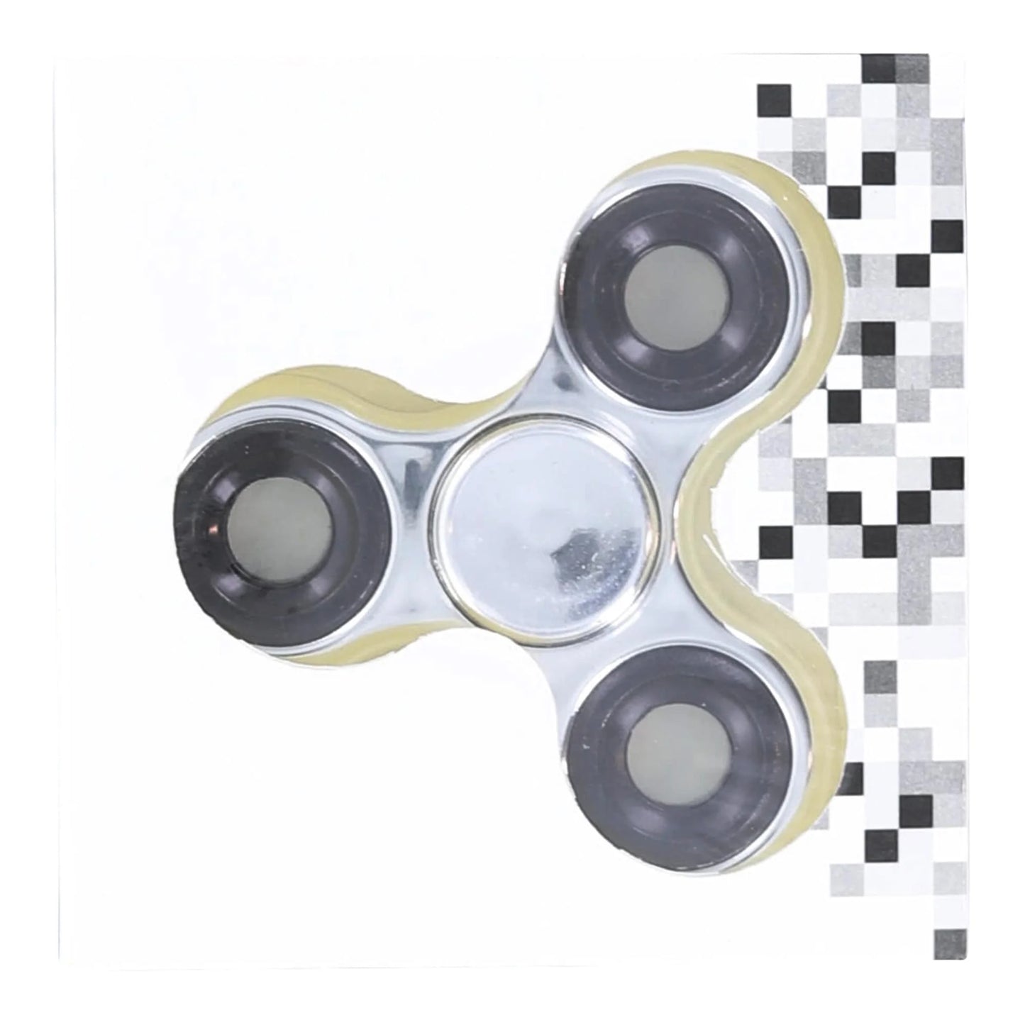 Premium Silver Metallic Fidget Spinner 