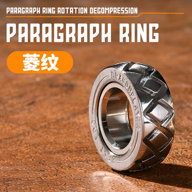 Adjustable Metal Fidget Ring Magnetic Spinner Toy