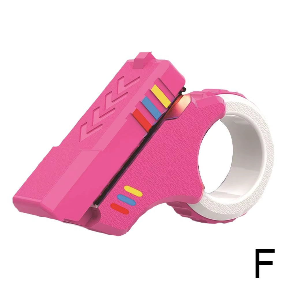 Rotary Finger Sliders Fidget Toy Office Pressure Relief 3D Printed Textured Ratchet Spinner
