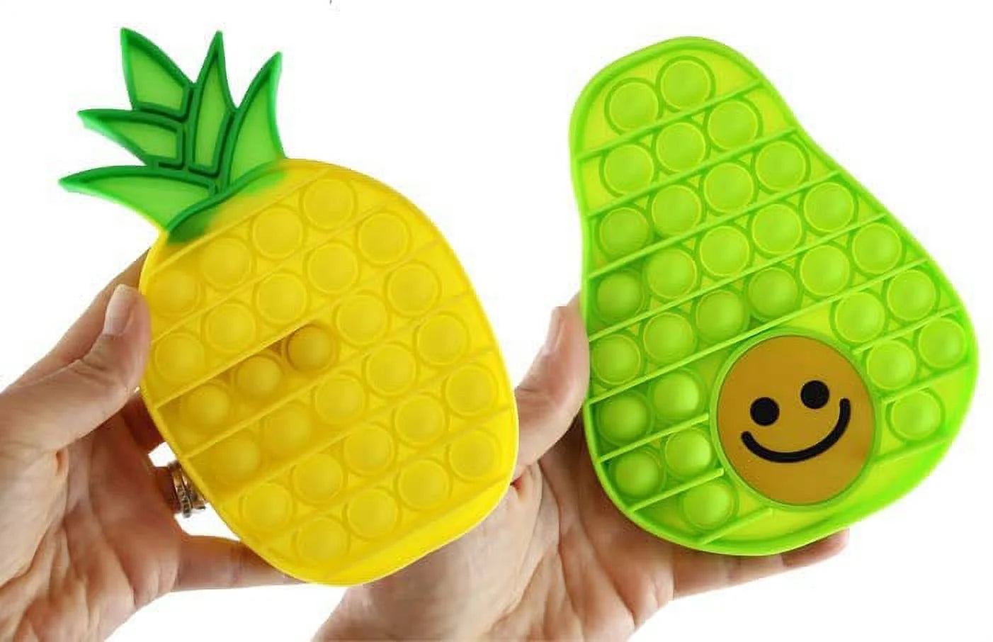Avocado and Pineapple Fruit Theme Bubble Pop Fidget Toy 