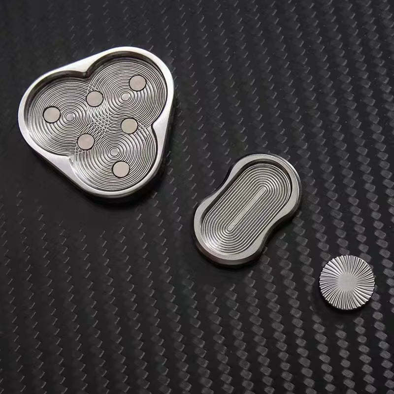 Triangle Magnetic Fidget Slider Metal EDC Toy
