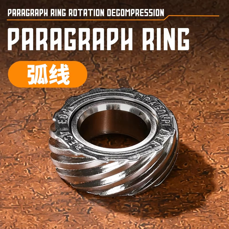 Adjustable Metal Fidget Ring Magnetic Spinner Toy