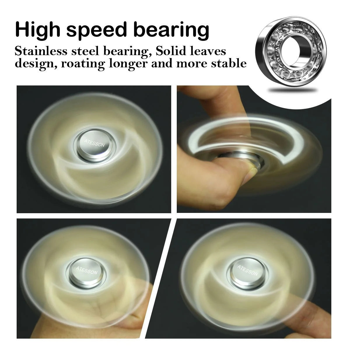 Ultra-Durable Stainless Steel Fidget Spinner