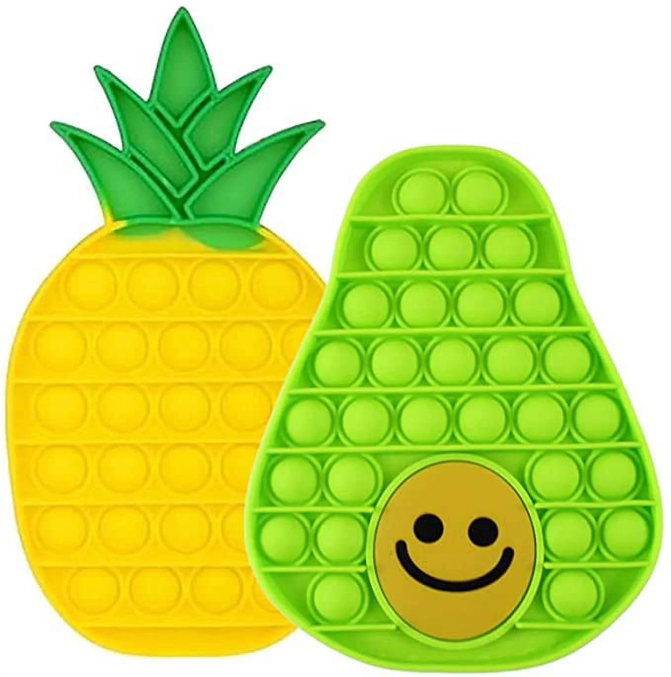 Avocado and Pineapple Fruit Theme Bubble Pop Fidget Toy 