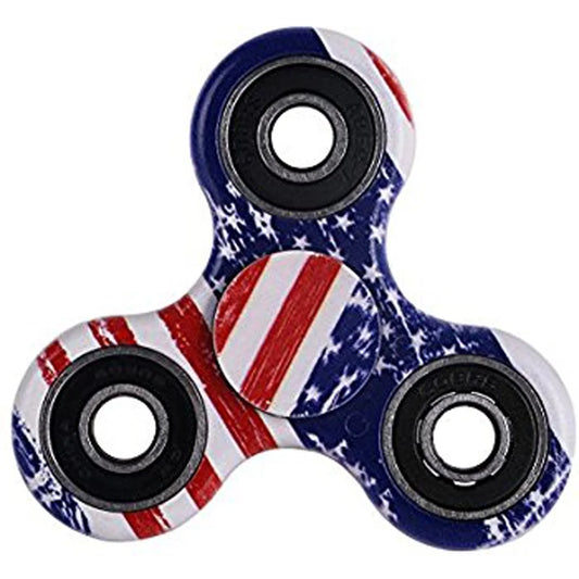 USA Flag PVC Steel Classic Fidget Spinner