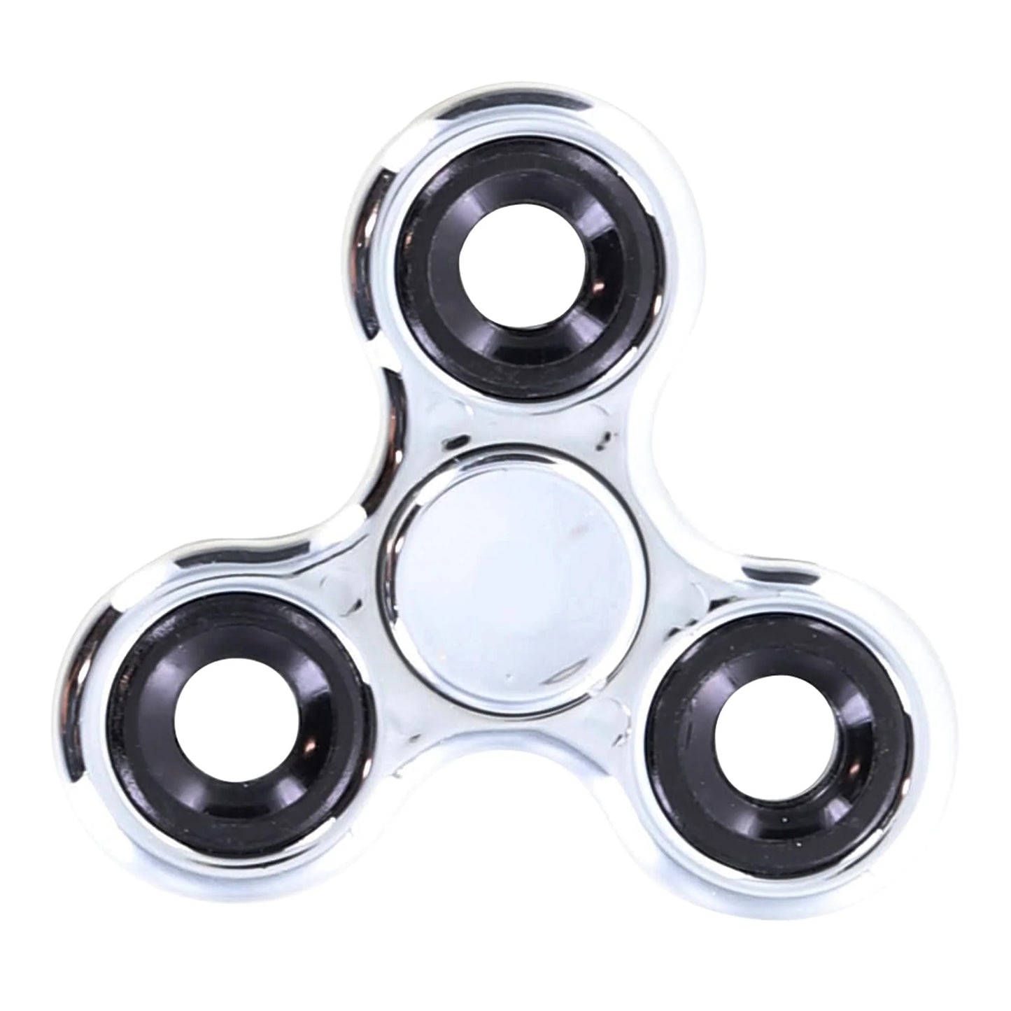 Premium Silver Metallic Fidget Spinner 