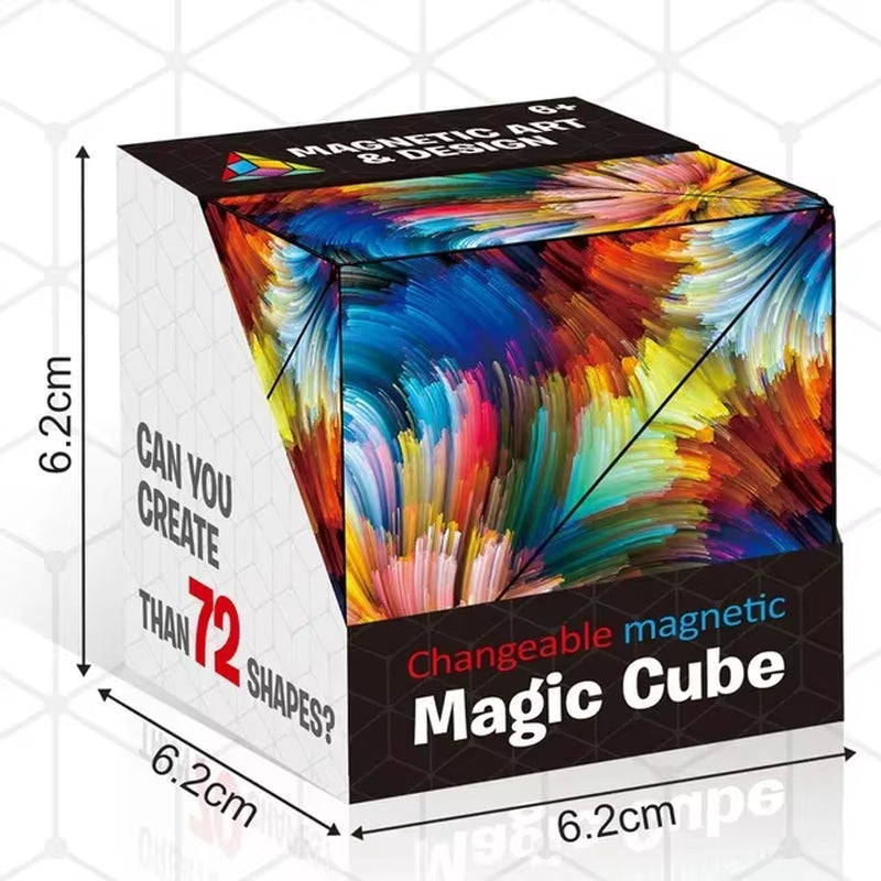 Magic Infinite Cosmic Cube Shasibo Cubes Magnetic Changeable Cubes Magnetic Cubes Magnet Fidget Antistres Flip Cubic Puzzle Toys