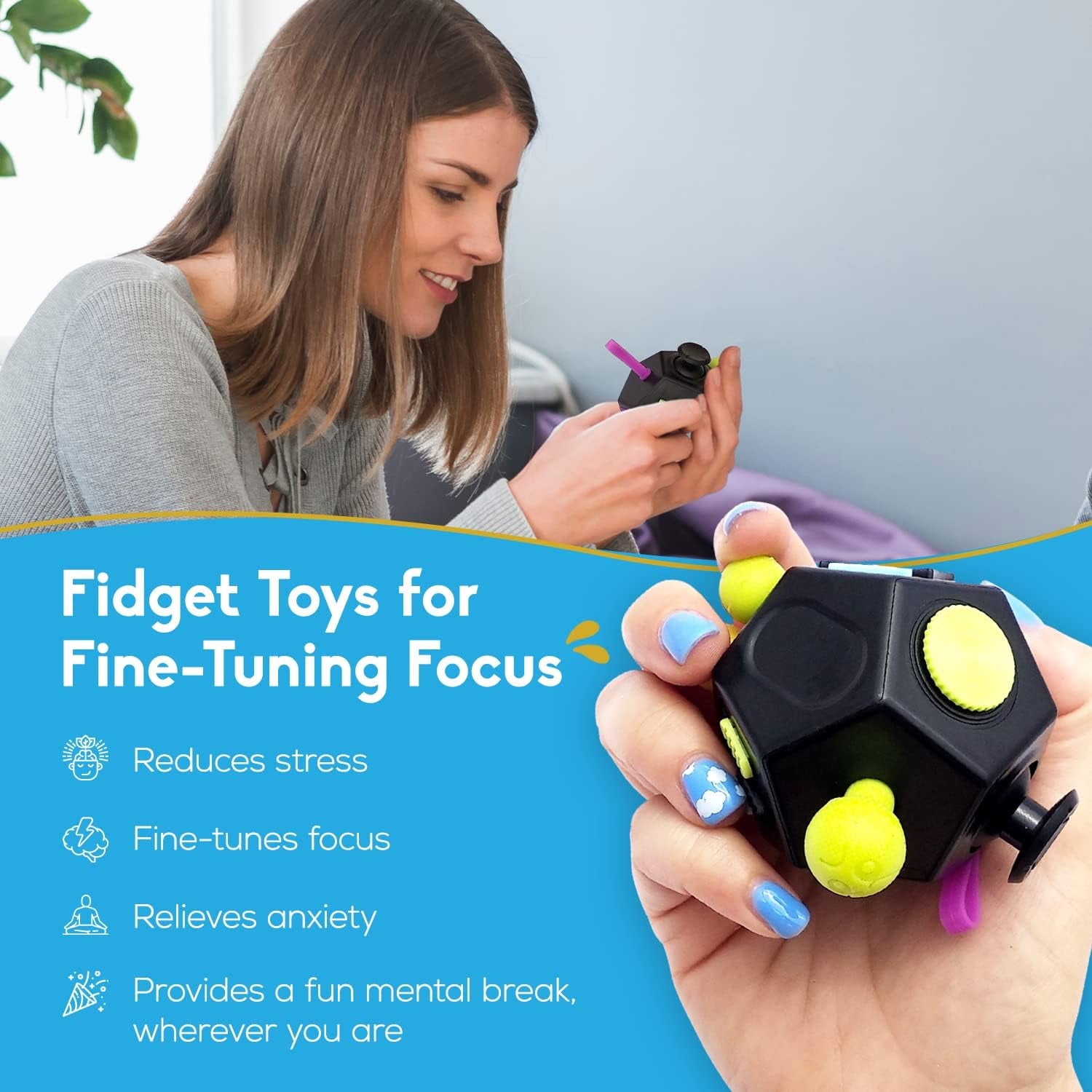 The 12-Sided Fidget Cube 