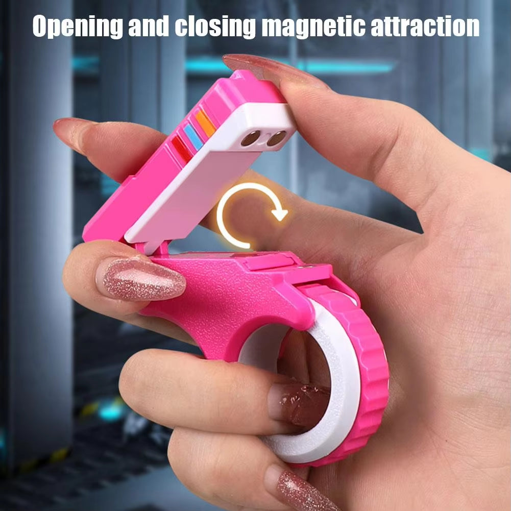 Rotary Finger Sliders Fidget Toy Office Pressure Relief 3D Printed Textured Ratchet Spinner