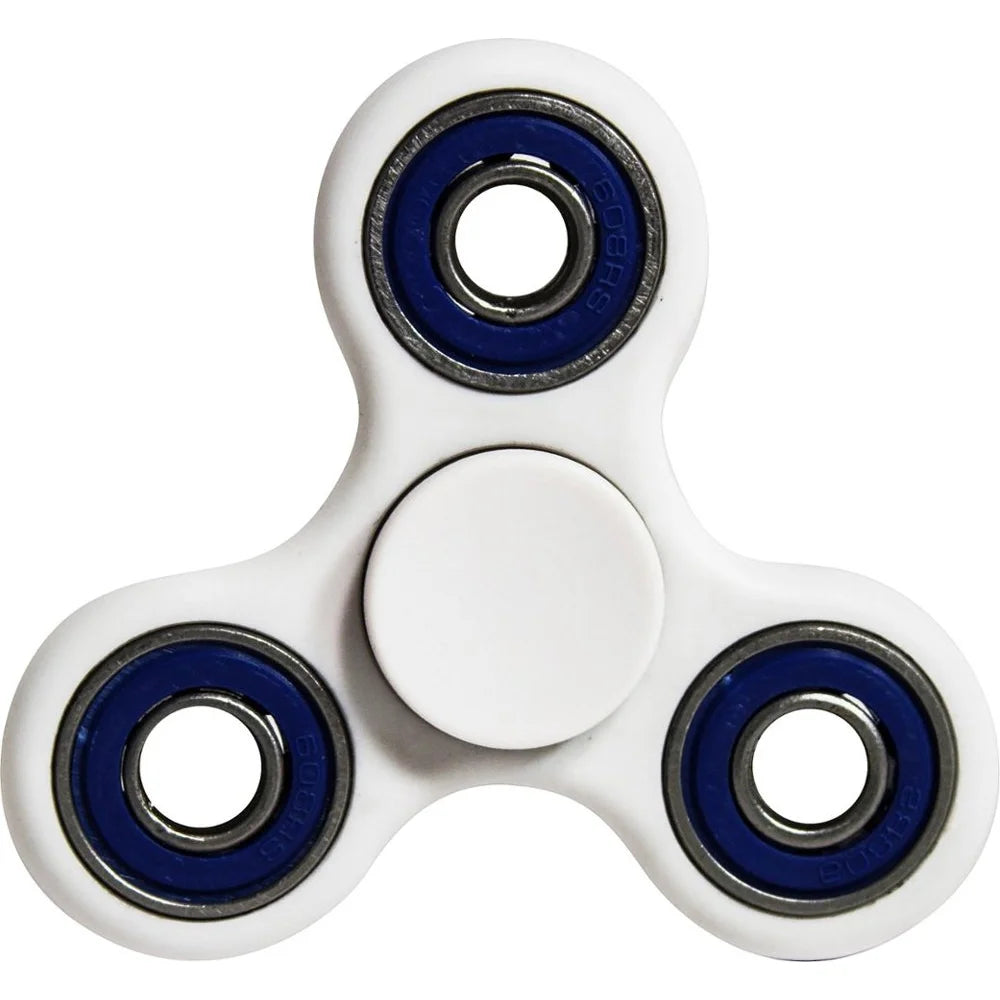 Fidget Spinner Toy Stress Reducer White/Blue