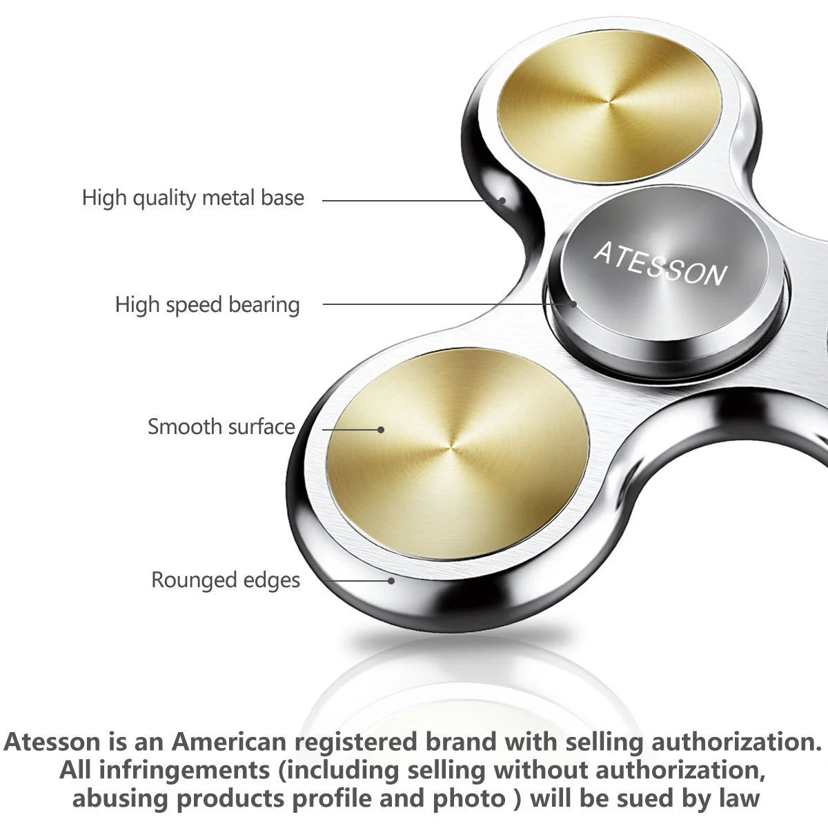 Ultra-Durable Stainless Steel Fidget Spinner