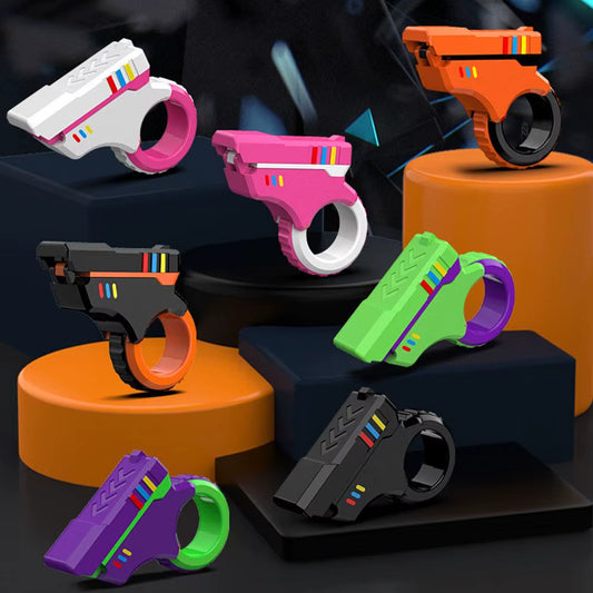 Rotary Finger Sliders Fidget Toy Office Pressure Relief 3D Printed Textured Ratchet Spinner