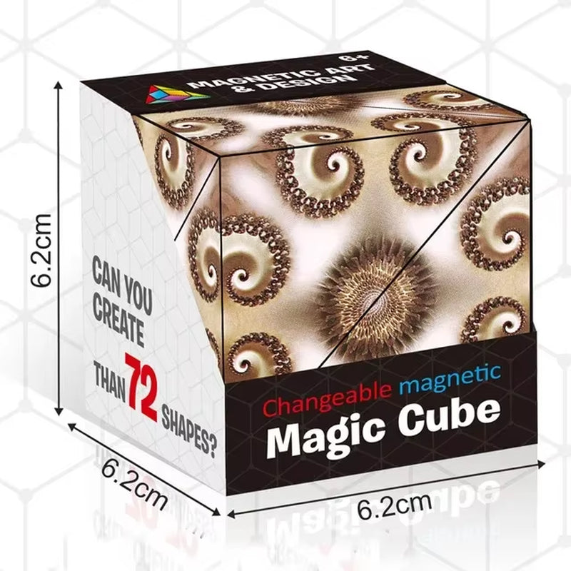 Magic Infinite Cosmic Cube Shasibo Cubes Magnetic Changeable Cubes Magnetic Cubes Magnet Fidget Antistres Flip Cubic Puzzle Toys