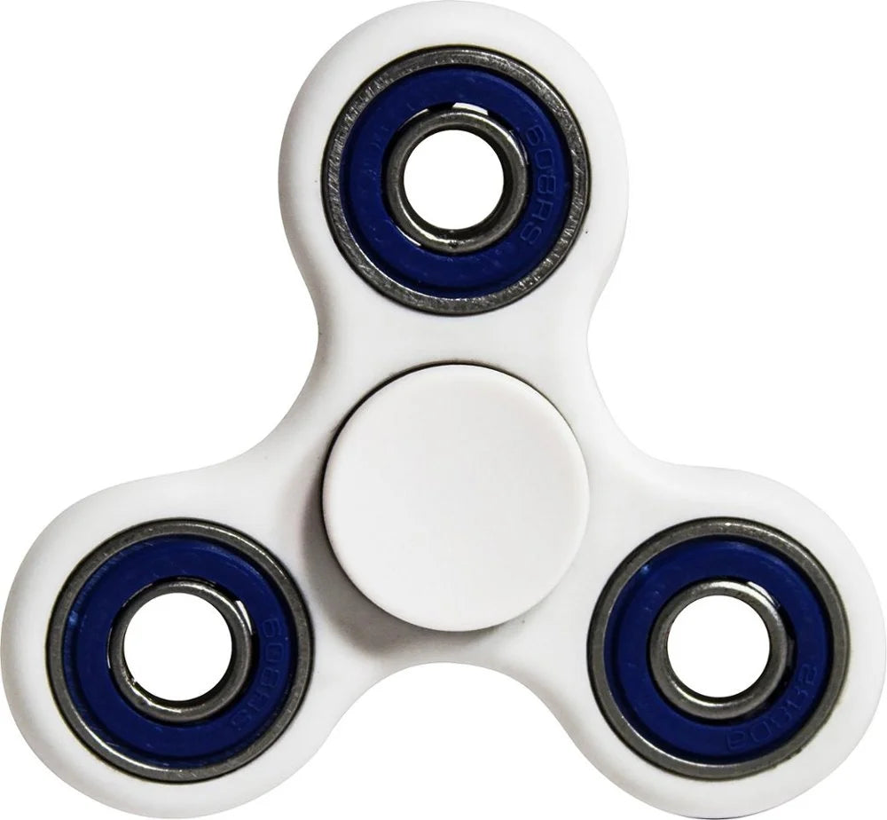 Fidget Spinner Toy Stress Reducer White/Blue