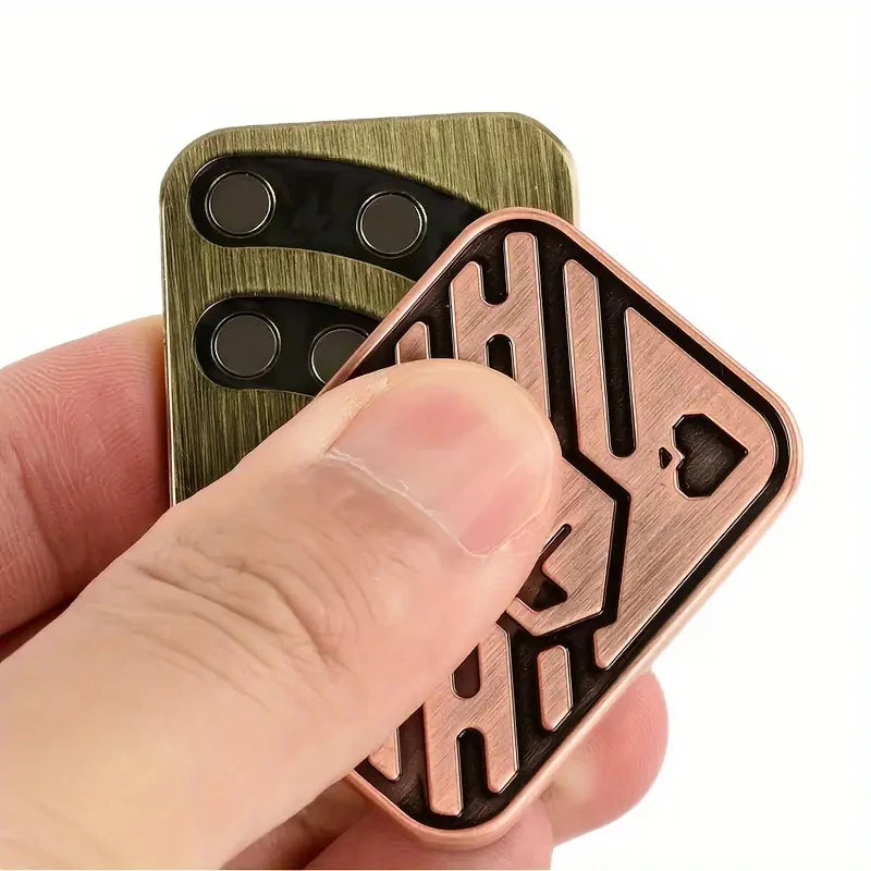 Metal Push Slider Stress Relief Toy EDC Magnetic Spinner