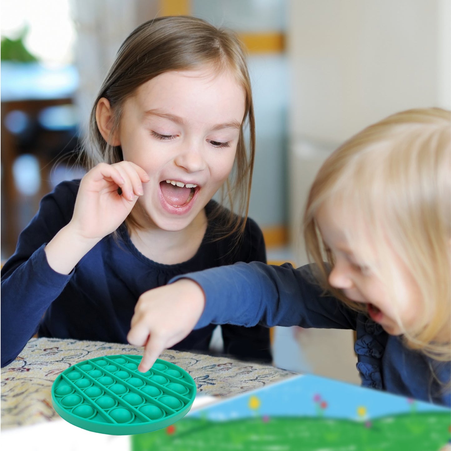 Green Push Pop Silicone Toy