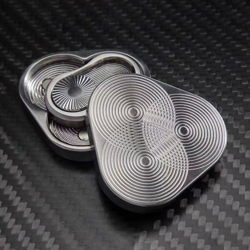 Triangle Magnetic Fidget Slider Metal EDC Toy