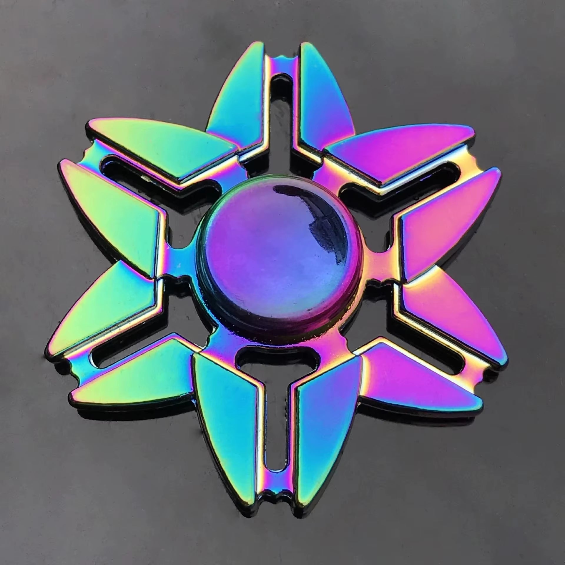 Metal Rainbow Fidget Spinner