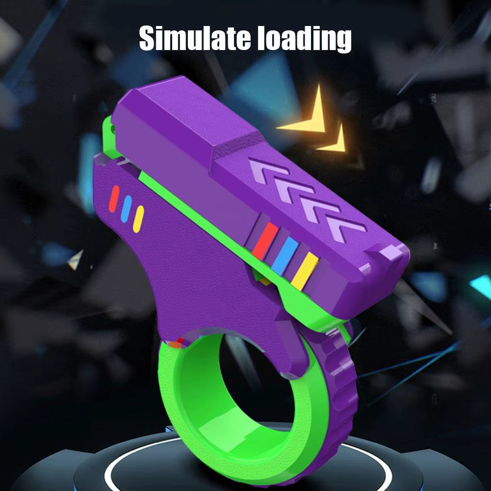 Rotary Finger Sliders Fidget Toy Office Pressure Relief 3D Printed Textured Ratchet Spinner