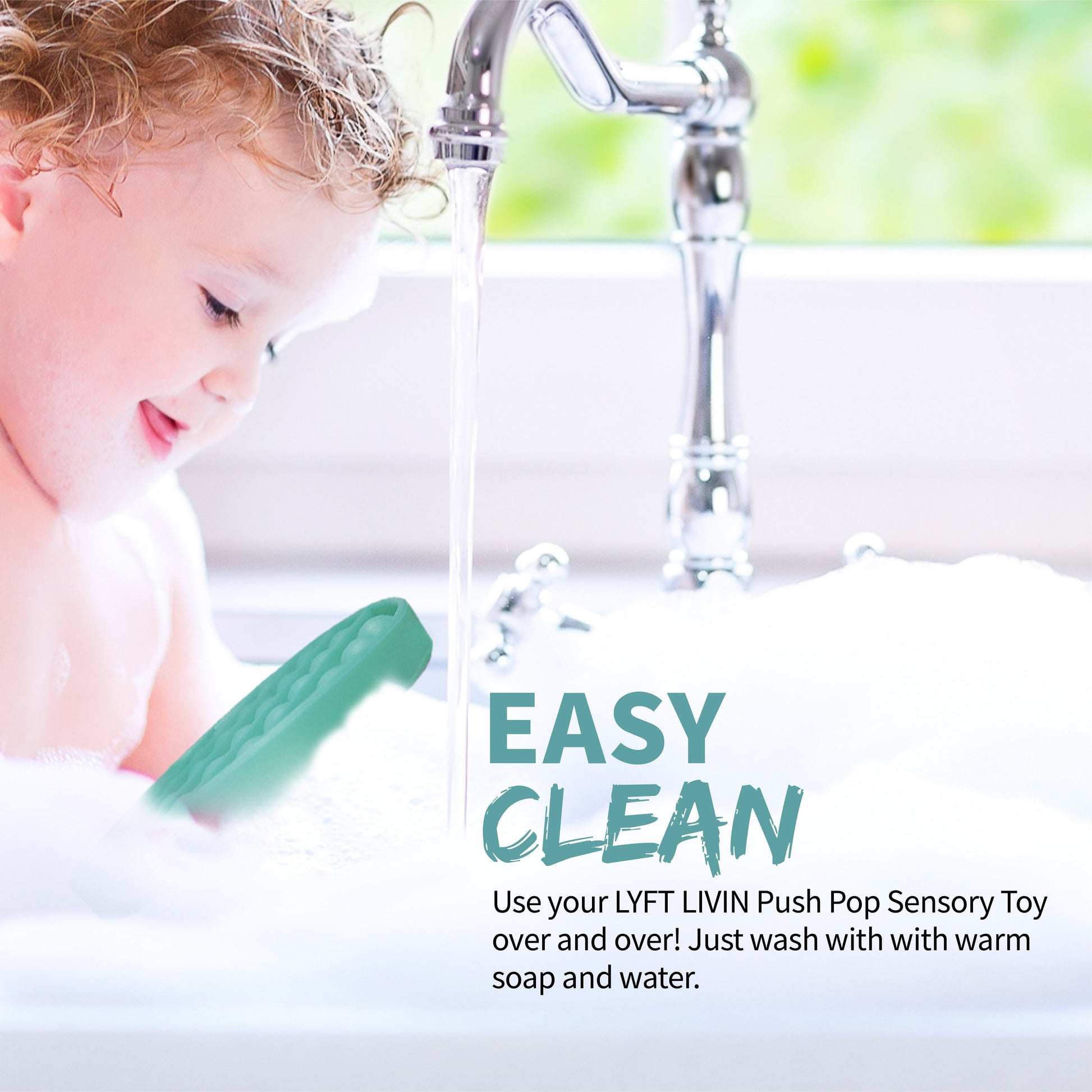 Green Push Pop Silicone Toy