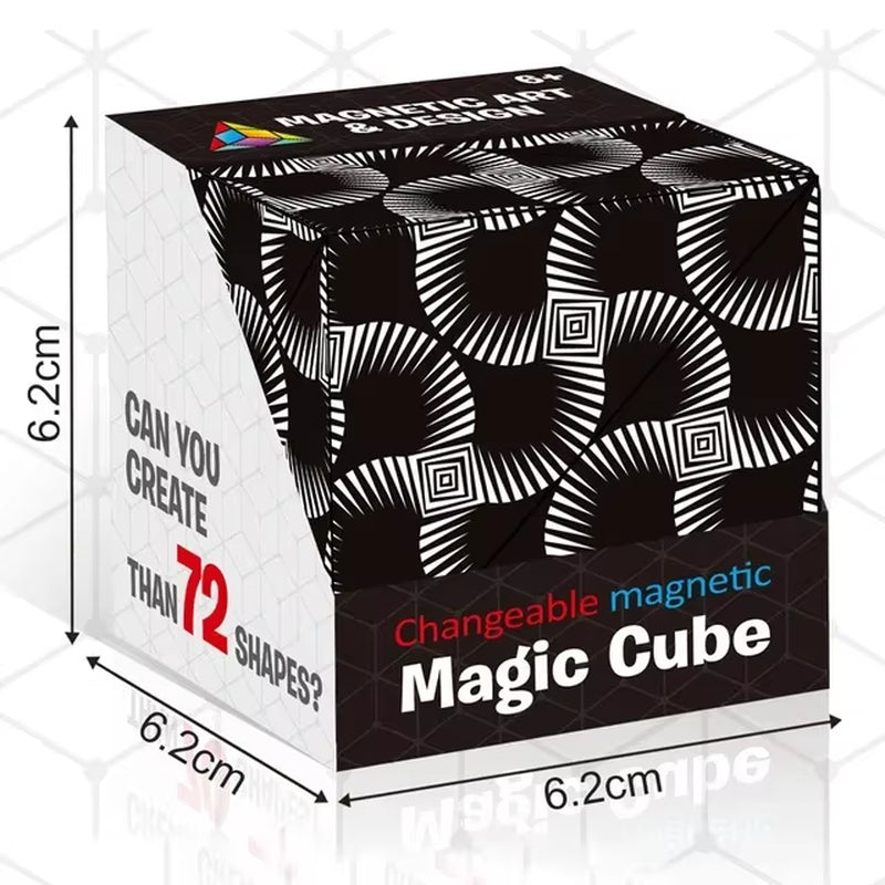 Magic Infinite Cosmic Cube Shasibo Cubes Magnetic Changeable Cubes Magnetic Cubes Magnet Fidget Antistres Flip Cubic Puzzle Toys